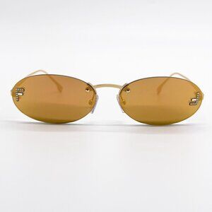 NEW FE4075US 30L ROUND GOLD MIRROR FENDI WOMN SUNGLASSES